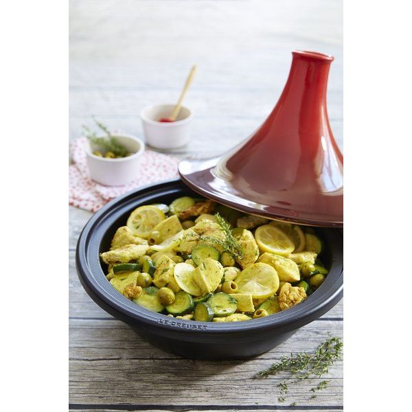 Le Creuset Tajine in Geëmailleerd Gietijzer 31cm 3,7l kersenrood