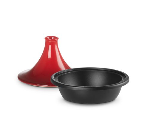 Tajine in Geëmailleerd Gietijzer 31cm 3,7l kersenrood  Le Creuset