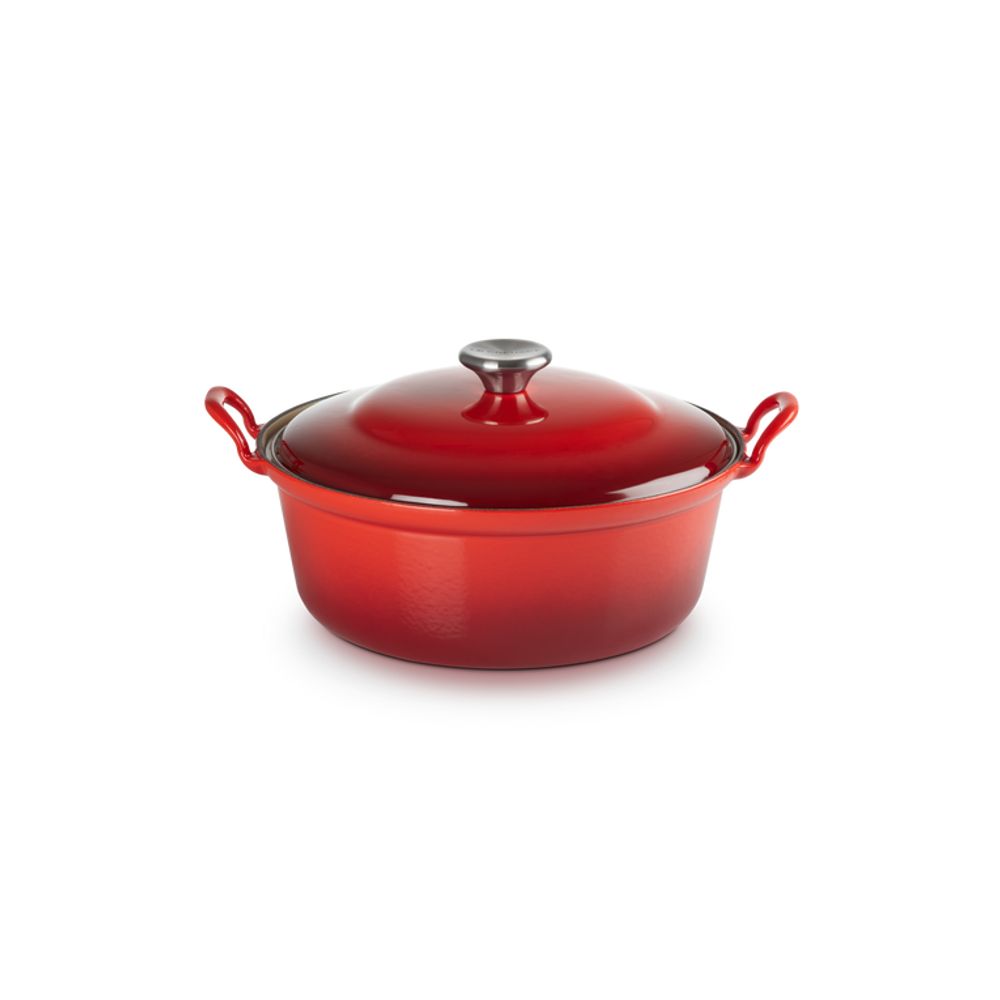 Le Creuset Stoofpotten Faitout in Geëmailleerd Gietijzer 28cm 4,9l Kersenrood