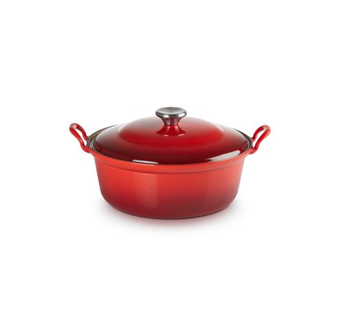 Faitout in Geëmailleerd Gietijzer 28cm 4,9l Cerise  Le Creuset