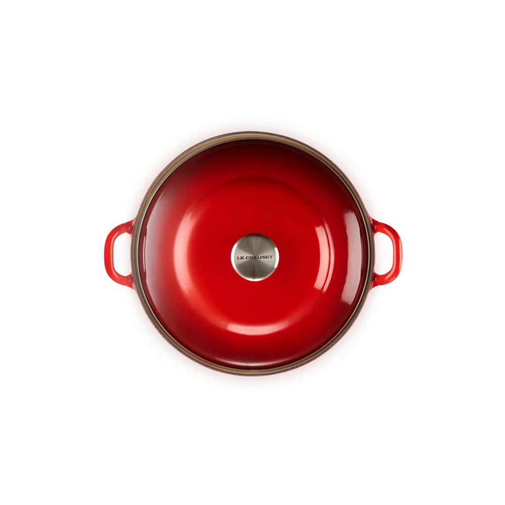 Le Creuset Stoofpotten Faitout in Geëmailleerd Gietijzer 28cm 4,9l Kersenrood