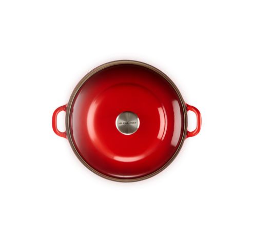 Faitout in Geëmailleerd Gietijzer 28cm 4,9l Cerise  Le Creuset