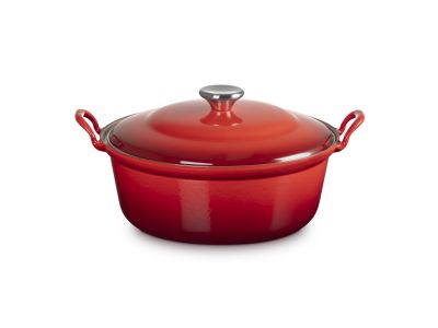 Faitout in Geëmailleerd Gietijzer 28cm 4,9l Kersenrood