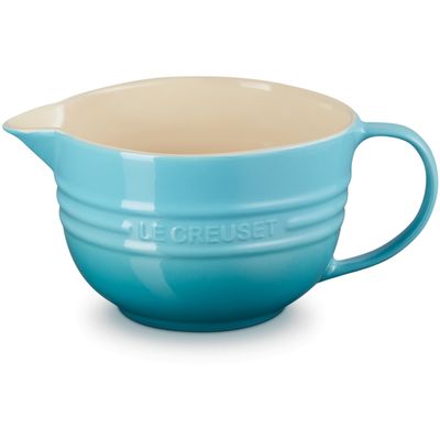 Mengkom in Aardewerk 2L Caribbean Blue  Le Creuset