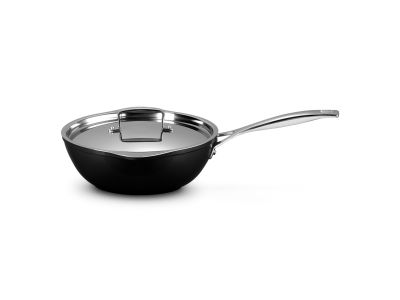 Chef's Pan met 4x Sterkere Anti-Aanbaklaag en Schenktuitjes 24cm 2,8L