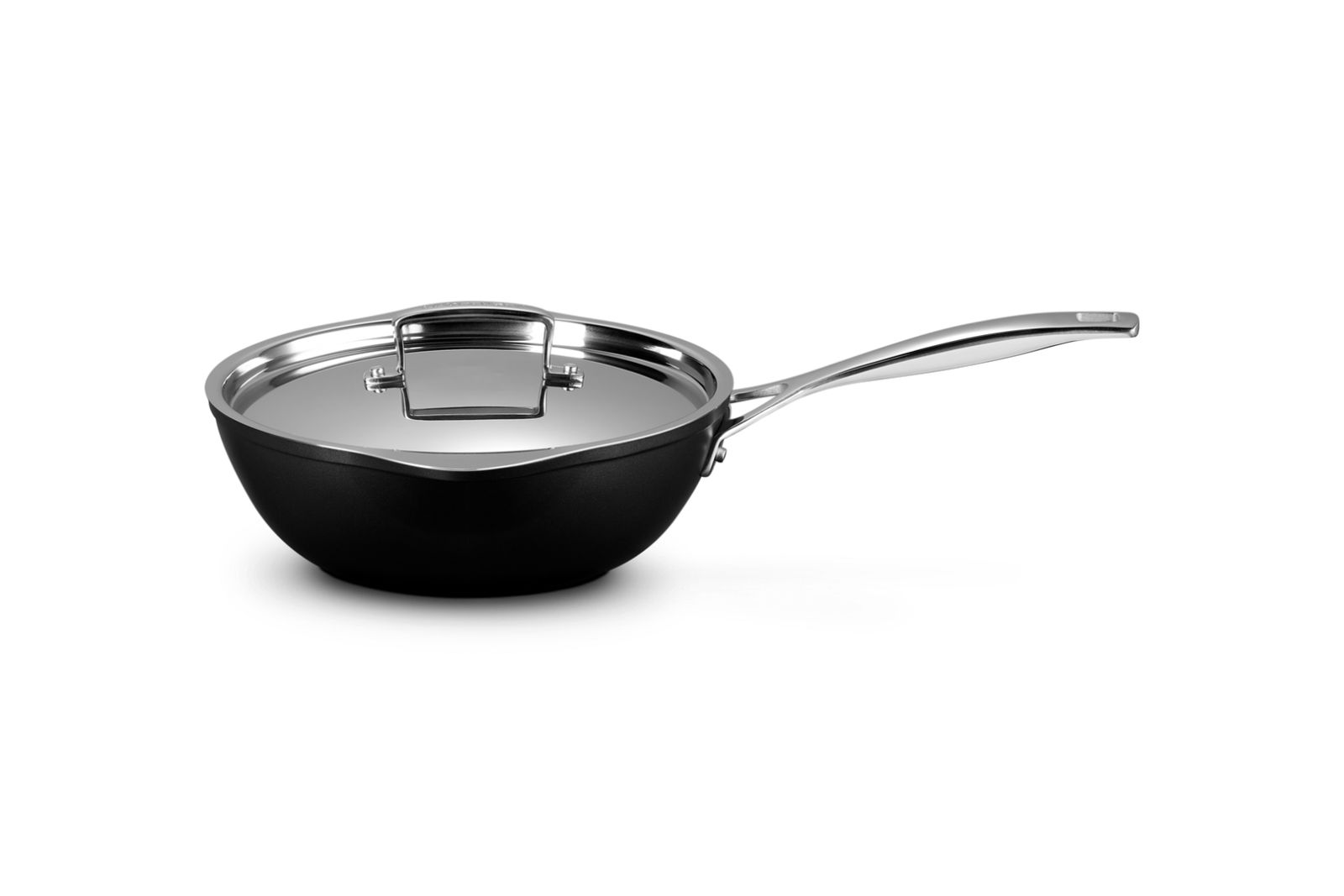Chef's Pan met 4x Sterkere Anti-Aanbaklaag en Schenktuitjes 24cm 2,8L
