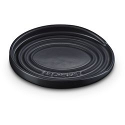 Le Creuset Porte Cuillère Ovale en Faïence Noir Mat 