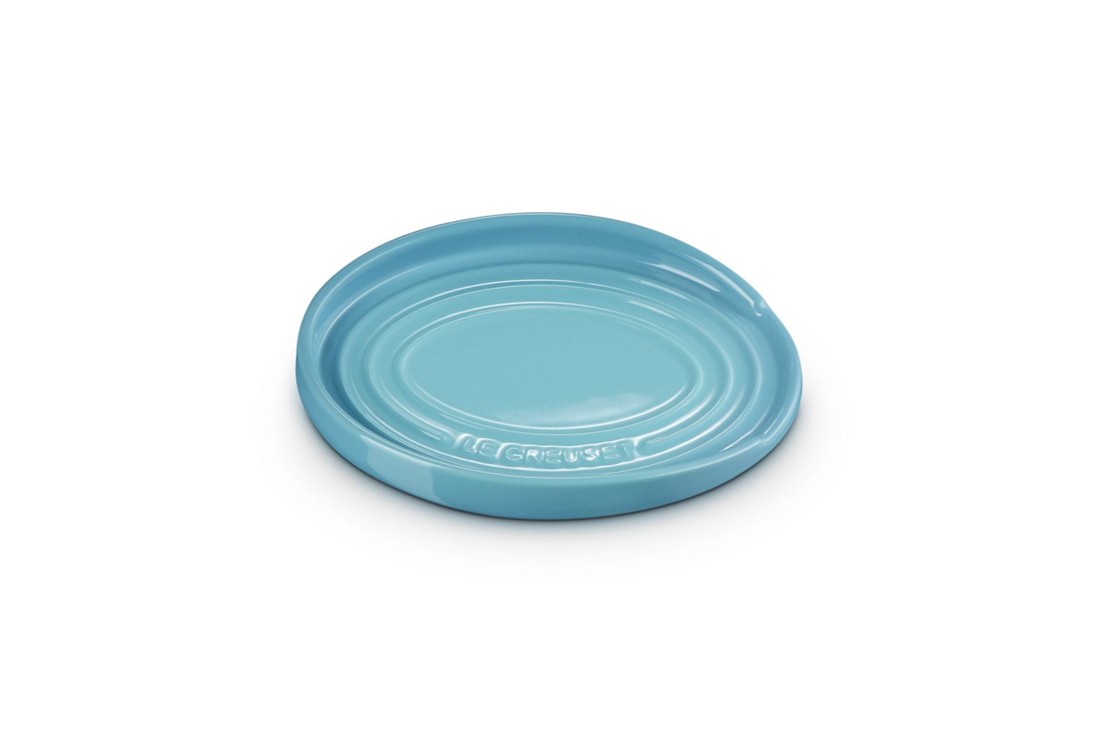 Lepelhouder in Aardewerk Ovaal 15cm Caribbean Blue