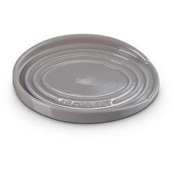 Le Creuset Porte Cuillère Ovale en Faïence Gris Brume 