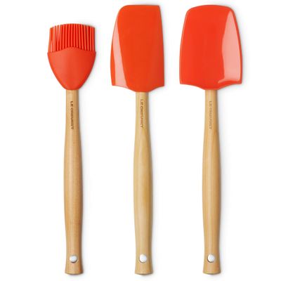 Set van 3 Premium Spatels Oranjerood  Le Creuset