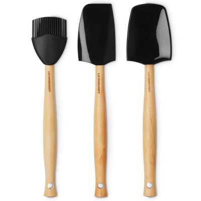 Set van 3 Premium Spatels Ebbenzwart  Le Creuset