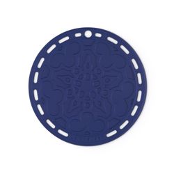 Le Creuset Dessous de Verre Motif Fleur Silicone Azur 20cm 