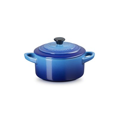 Mini Cocotte en Faïence Azur 10cm 0.2l 