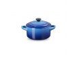 Mini Cocotte en Faïence Azur 10cm 0.2l