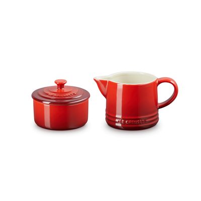 Melk- en Suikerset Kersenrood  Le Creuset