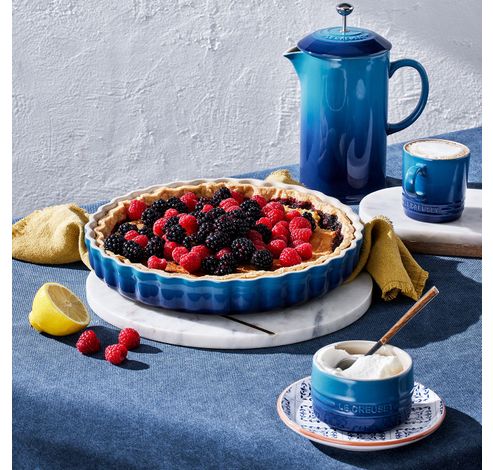 Moule à tarte en Faïence Azur 28cm 2.1l  Le Creuset