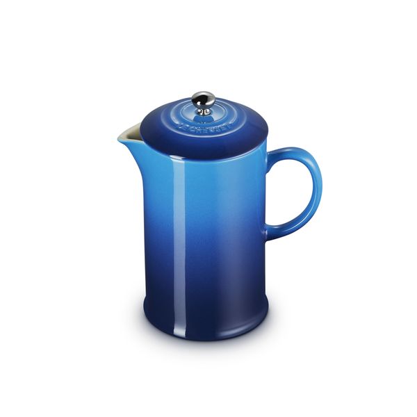 Koffiepot met Pers in Aardewerk Azure 22cm 0,8l 