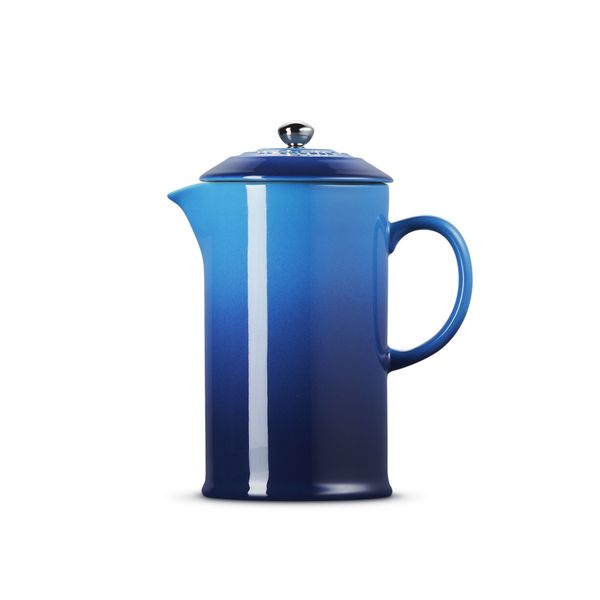 Koffiepot met Pers in Aardewerk Azure 22cm 0,8l 