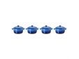 Mini Casseroles Set de 4 en Grès Azur 10cm 0.2l