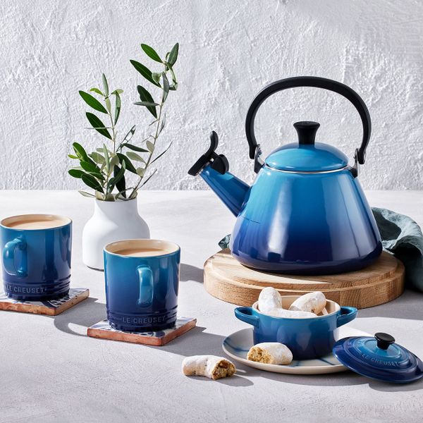 Le Creuset Kone Fluitketel Azure 1,6l