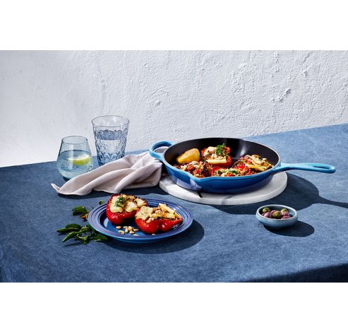 Poêlon Rond en Fonte émaillée Azur 23cm  Le Creuset