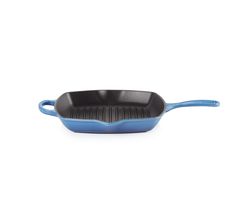 Grillit® Vierkant in Geëmailleerd Gietijzer Azure 26cm Le Creuset