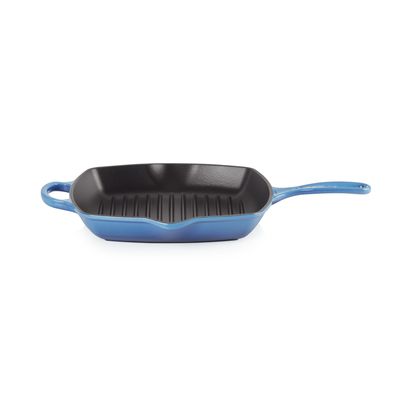 Grillit® Vierkant in Geëmailleerd Gietijzer Azure 26cm  Le Creuset