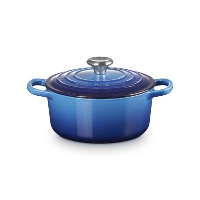 Cocotte Ronde en Fonte Emaillée Azur 18cm 1.8l 