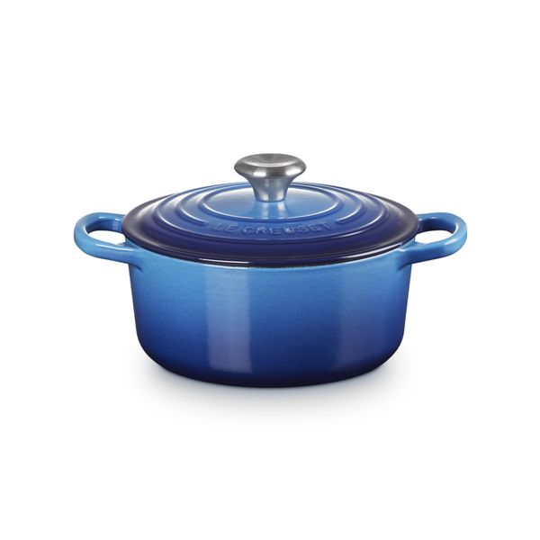 Stoofpan Rond in Geëmailleerd Gietijzer Azure 18cm 1,8l 