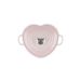 Le Creuset Braadpan Hart in Geëmailleerd Gietijzer met RVS Hartjesknop 20cm 1,9l Shell Pink 