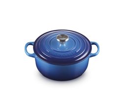 Stoofpan Rond in Geëmailleerd Gietijzer Azure 20cm 2,4l Le Creuset