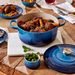 Le Creuset Stoofpan Rond in Geëmailleerd Gietijzer Azure 22cm 3,3l