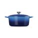 Le Creuset Stoofpan Rond in Geëmailleerd Gietijzer Azure 22cm 3,3l