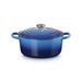 Le Creuset Stoofpan Rond in Geëmailleerd Gietijzer Azure 22cm 3,3l