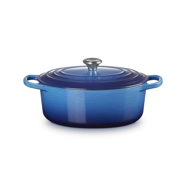 Stoofpan Ovaal in Geëmailleerd Gietijzer Azure 27cm 4,1l 