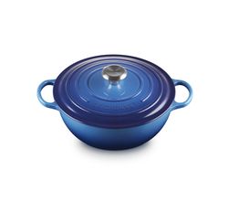 Marmite in Geëmailleerd Gietijzer Azure 26cm 5,3l Le Creuset