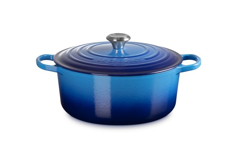 Stoofpan Rond in Geëmailleerd Gietijzer 24cm 4,2l Azure
