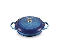 Campagnard in Geëmailleerd Gietijzer Azure 30cm 3,5l Le Creuset