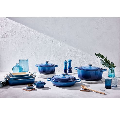 Cocotte Ronde en Fonte Emaillée Azur 26cm 5.3l  Le Creuset