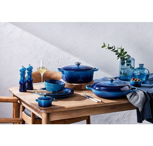 Cocotte Ronde en Fonte Emaillée Azur 26cm 5.3l  Le Creuset