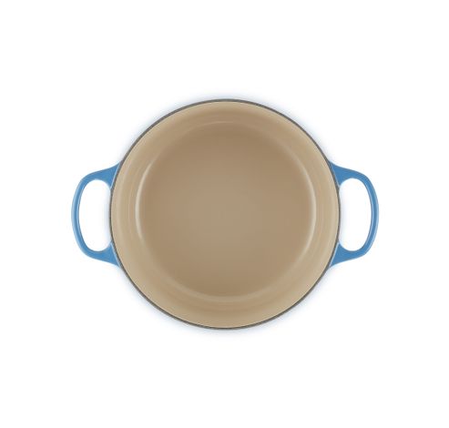 Cocotte Ronde en Fonte Emaillée Azur 26cm 5.3l  Le Creuset