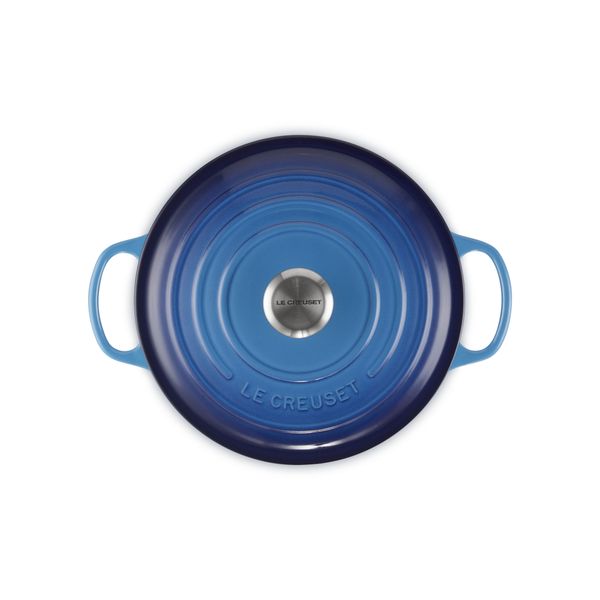 Stoofpan Rond in Geëmailleerd Gietijzer Azure 26cm 5,3l 