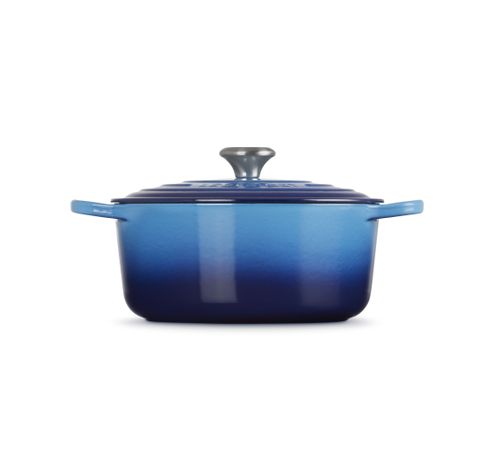 Cocotte Ronde en Fonte Emaillée Azur 26cm 5.3l  Le Creuset