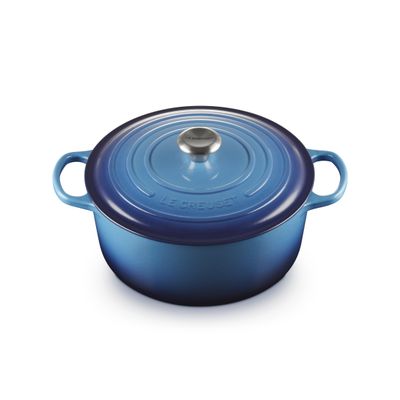 Cocotte Ronde en Fonte Emaillée Azur 28cm 6.7l 