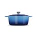 Le Creuset Stoofpan Rond in Geëmailleerd Gietijzer Azure 28cm 6,7l