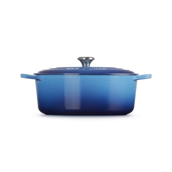 Stoofpan Ovaal in Geëmailleerd Gietijzer Azure 31cm 6,3l 