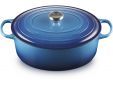 Stoofpan Ovaal in Geëmailleerd Gietijzer 33cm 7,5l Azure