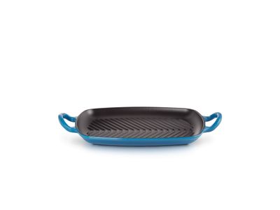 Rechthoekige grillpan Gietijzer Azure