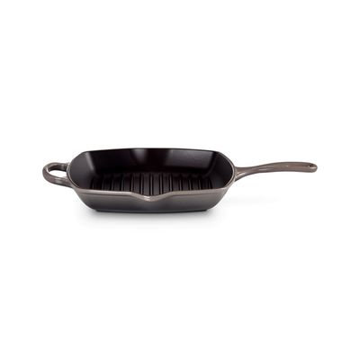 Signature Grillit® Vierkant in Geëmailleerd Gietijzer 26cm Flint  Le Creuset