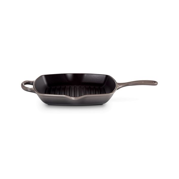 Le Creuset Signature Grillit® Vierkant in Geëmailleerd Gietijzer 26cm Flint